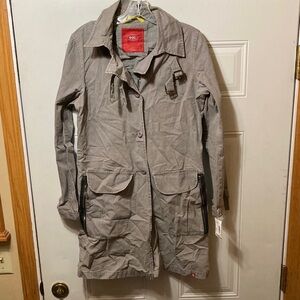 Edc. Women's Gray Trench Coat 7 NWT